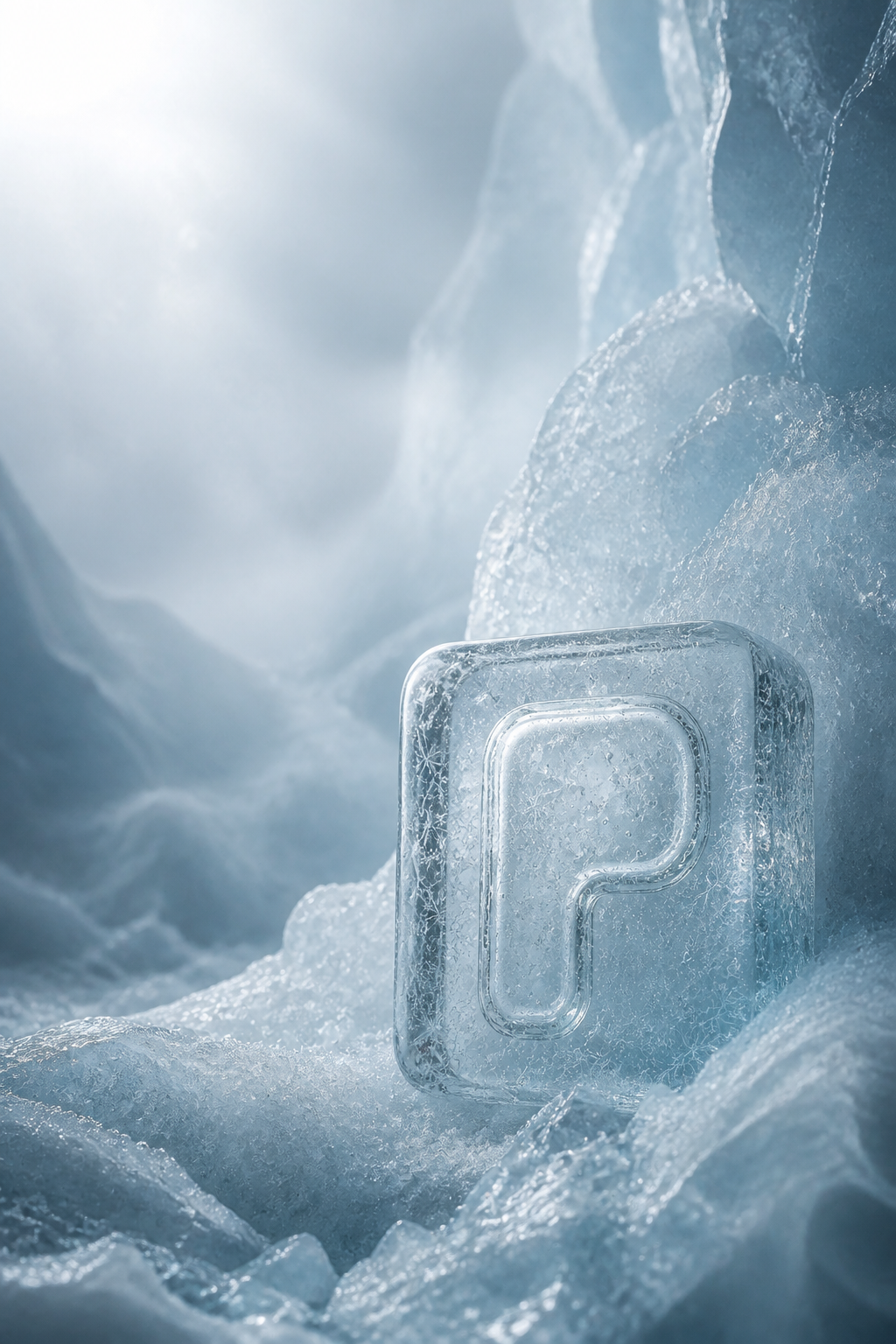 Frozen Pons in an ice cave